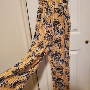 Floral Sleeveless Jumpsuit